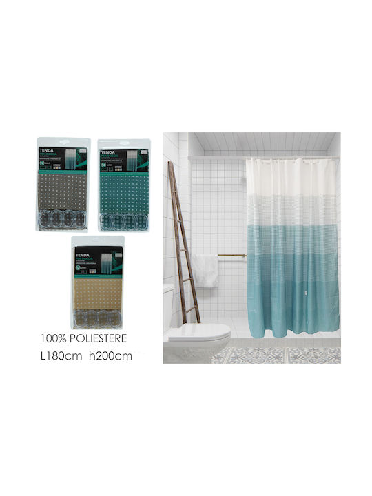 ArteLibre Dots Κουρτίνα Μπάνιου Υφασμάτινη 180x200cm Σε 3 Χρώματα