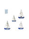 Wooden Miniature Ship Greece 2pcs