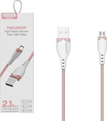 Somostel 28254 Regular USB 2.0 σε micro USB 1.2m Ροζ