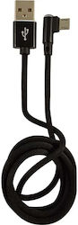 LC-Power 31332B Braided USB 2.0 σε micro USB 1m Μαύρο