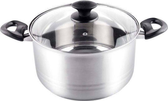 Lamart Deep Stainless Steel Pot 6.1lt / 24cm