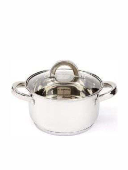 Florina Deep Stainless Steel Pot 2.6lt / 18cm