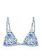 MC2 Triangle Bikini Top Blue