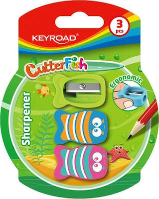 Keyroad Plastic Pencil Sharpener 3pcs