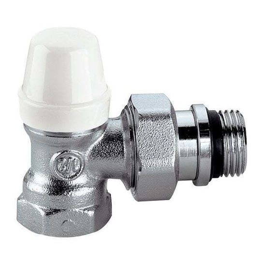 Caleffi Ecke Radiatorschalter Äußere Schleife ½" für Heizkörpergehäuse