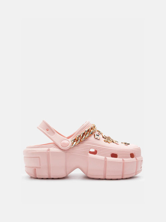 Luigi Anatomic Clogs Pink