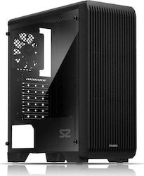 Zalman S2 Midi Tower Κουτί Υπολογιστή με Πλαϊνό Παράθυρο Μαύρο
