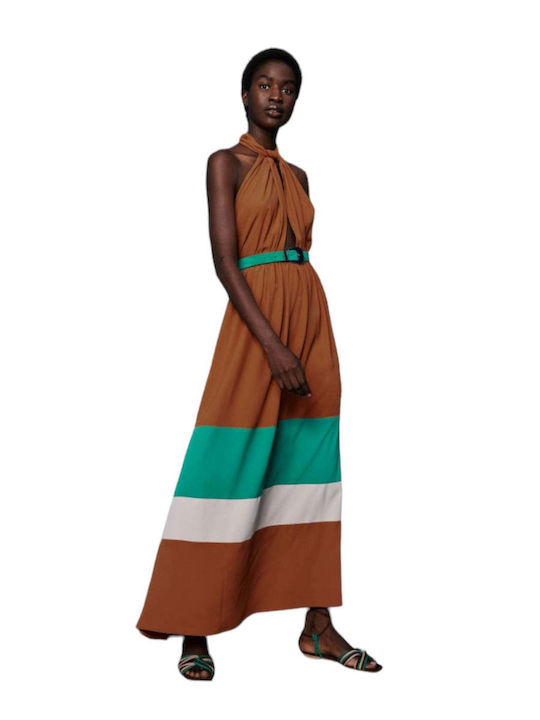 Sfizio Maxi Dress Brown