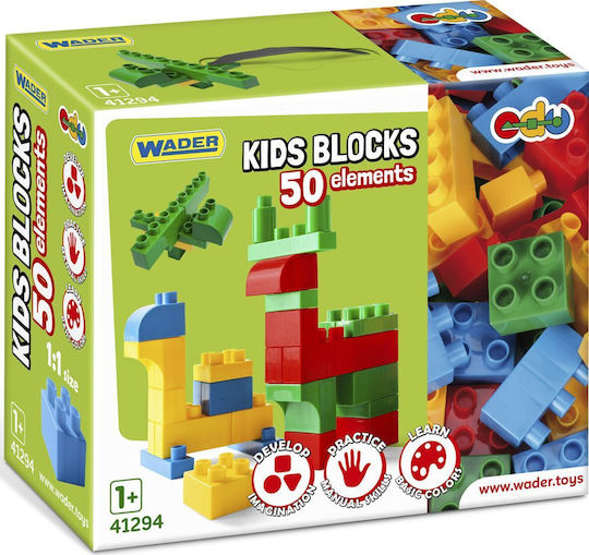 Wader Building Blocks for 1+ Year Olds 50 Pieces