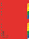 Divizoare laminated A4 Donau, index numeric 1-1...