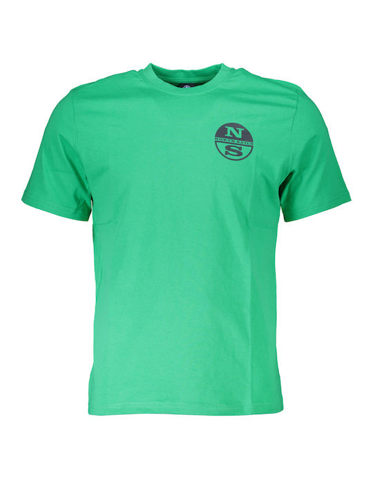 North Sails T-shirt Bărbătesc cu Mânecă Scurtă Verde