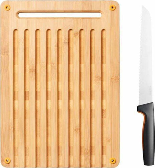 Fiskars Плот за рязане за хляб Дърво Зелен 1бр