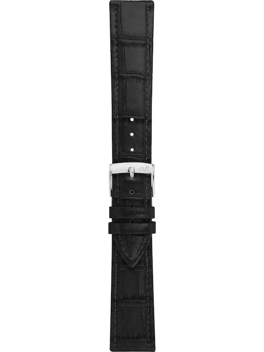 Morellato Leather Strap Black 18mm