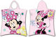 Borea Kinder Strandponcho Minnie Rosa 115 x 115cm.