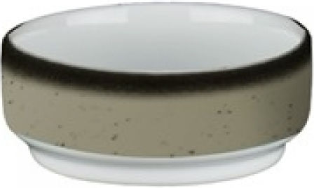 Lukanda Serving Bowl Round Made of Porcelain Gray with Diameter 6.5cm 1pcs
