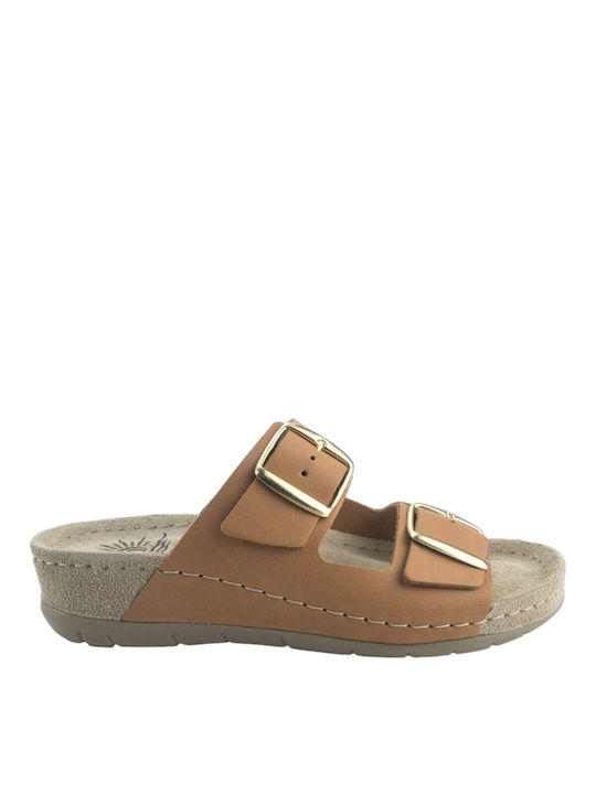 Sunny Sandals Altea Γυναικεία Σανδάλια σε Καφέ Χρώμα