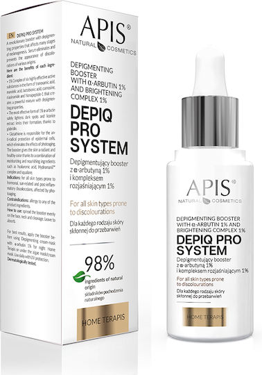 Apis Natural Cosmetics Depiq Pro System Бустер За Лице За Блясък И Пигментни Петна 30мл