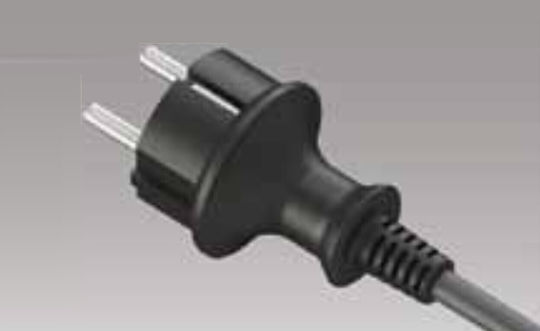 Plastrol Cablu De Alimentare Tip H05RR-F Cu Diametru 3x2.5mm² În Culoare Neagră 1m