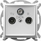 Ospel Antenna Socket in White color GPA-UD m 00