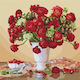Ideyka Crimson Bouquet Σετ Ζωγραφικής 50x50cm