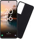 Volte-Tel Back Cover Σιλικόνης με Λουράκι Μαύρο (TCL 40 NXTPAPER 4G)