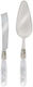 Metallic Serving Utensil Set White