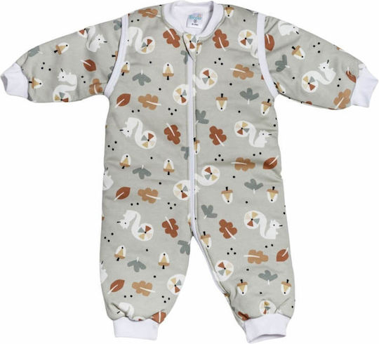 Tender Spring Baby Sleeping Bag with Detachable Sleeves Mint