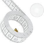 Jean Measuring Tape Μεζούρα Ραπτικής 150cm Δύο Όψεων Εκατοστά & Ίντσες Διάφανο Κουτί 1 Τμχ