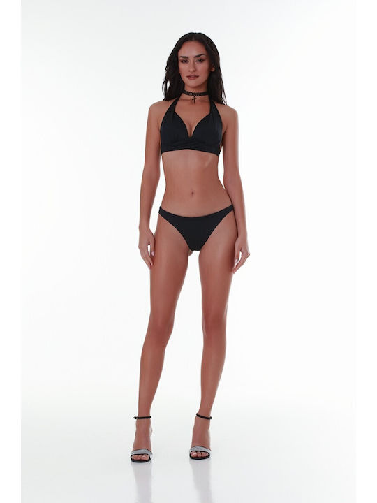 Bluepoint Bikini Τριγωνάκι με Ενίσχυση Μαύρο