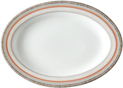 Van Kottler Servierplatte Oval aus Porzellan Bunt 21x21cm 6Stück