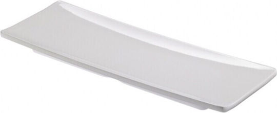 Leone Serving Platter Rectangular White 24x10cm