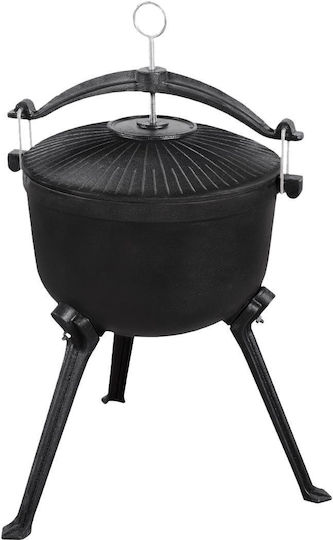 Master Grill & Party Grătar cu Cărbuni Cazan cu Capac