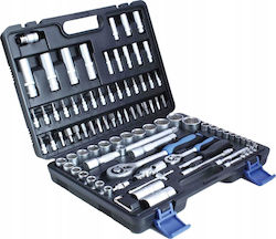 Satra S-SS941214 Set Chei Tubulare și Chei Cu Clichet 1\4" & 1\2" 94 Bucăți Satra S-SS941214 Set Chei Tubulare și Chei Cu Clichet 1\4" & 1\2" 94 Bucăți
