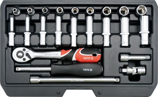 Yato Set Ratchet 1\4" 23pcs