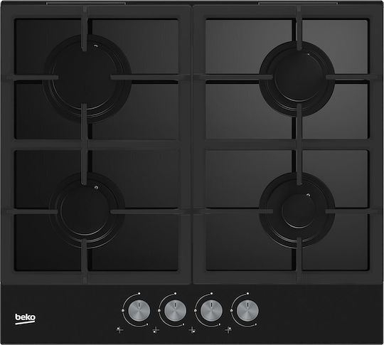 Beko Gas Cooktop Autonomous 58.4x52.4εκ.