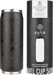 Estia Travel Cup Save the Aegean 500ml Noir Echo