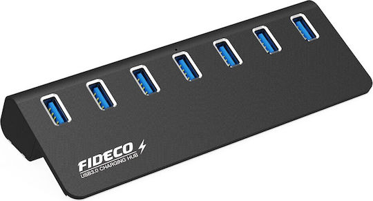 Fideco Hub 7 Θυρών USB 3.0 με σύνδεση USB-A