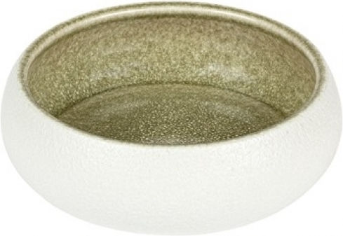 Ready Japanese Serving Bowl Round Enamel Beige with Diameter 14.5cm 4pcs