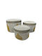 InTheBox Storage Basket Wicker with Lid Multicolour 35x35x25cm 3pcs