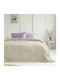 Nima Comfy Pique Blanket Single 160x240cm Light Beige