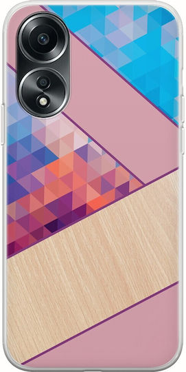 Abstract Back Cover Σιλικόνης Πολύχρωμο (Oppo A78 5G)