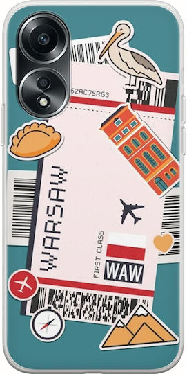 Ticket To Warsaw Задна корица Силикон Многоцветен (Oppo A78 5G)