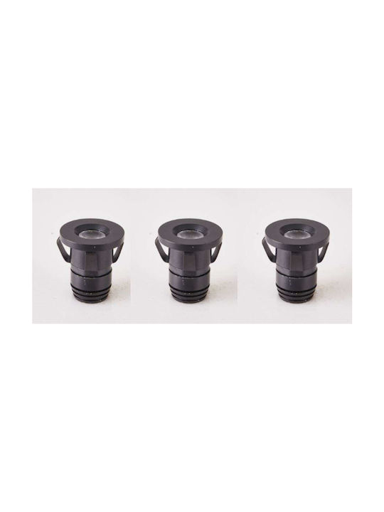 Home Lighting Single LED Natural White Spot in Black Color