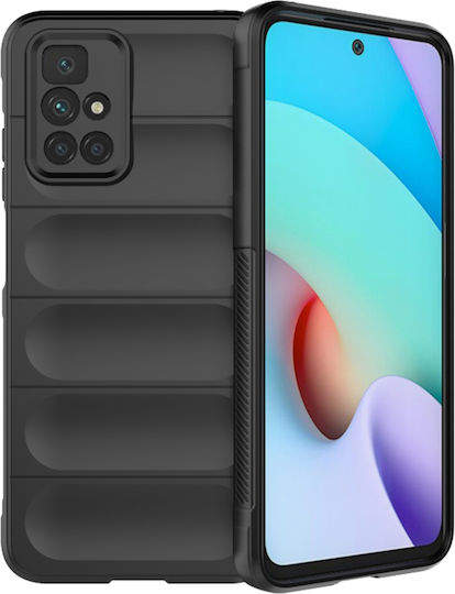 Techsuit Shield Umschlag Rückseite Silikon Schwarz (Redmi 10 / 10 2022)