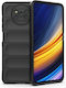 Techsuit Shield Umschlag Rückseite Silikon Schwarz (Poco X3 NFC / X3 Pro)