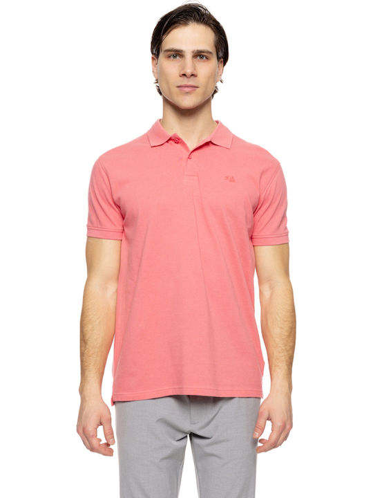 Herrenblusen Polo Kurzarm T-Shirt Rosa
