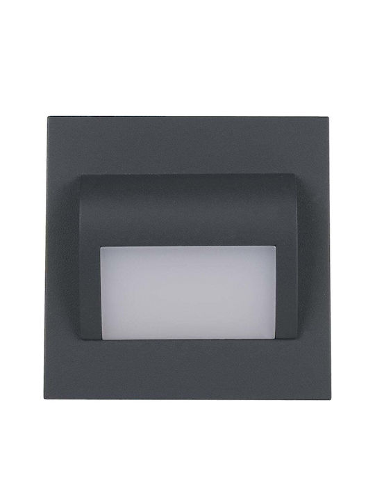 F&F Lumină de Exterior Montată pe Perete LED 1.2W 3000K