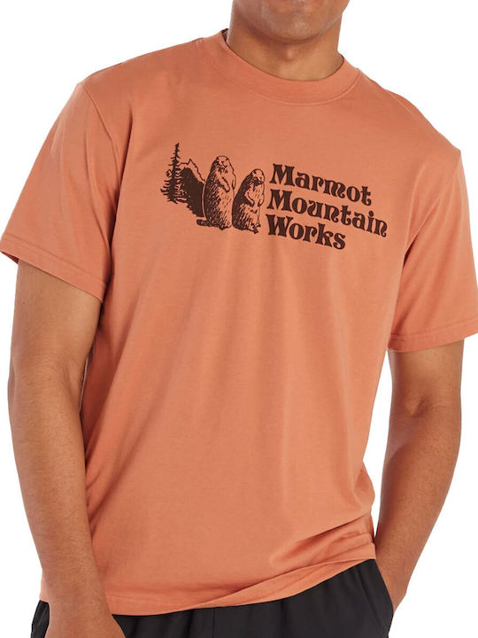 Marmot Men's T-shirt Brown