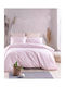 Rythmos Diva Σετ Σεντόνια Υπέρδιπλα με Λάστιχο 165x205+29εκ. Ροζ (4τμχ)