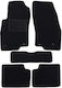 Set of Front and Rear Mats 4pcs for Fiat Grande Punto 2005-2012 Black